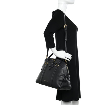 Burberry Derby Calfskin Medium Milverton Satchel Black 3 of 15