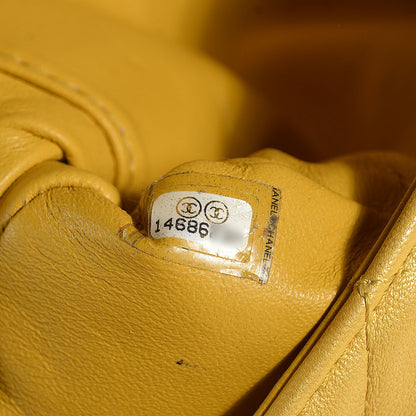 Chanel Lambskin Quilted Medium Precious Jewel Single Flap Yellow 8 of 8