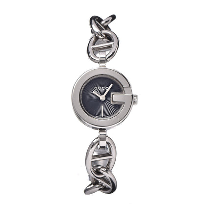 Gucci Stainless Steel 22mm G Charms Quartz Watch Black 1 of 6
