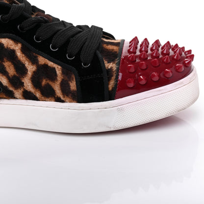 Christian Louboutin Pony Hair Spikes Orlato Flat Sneakers 38.5 Leopard 23 of 26