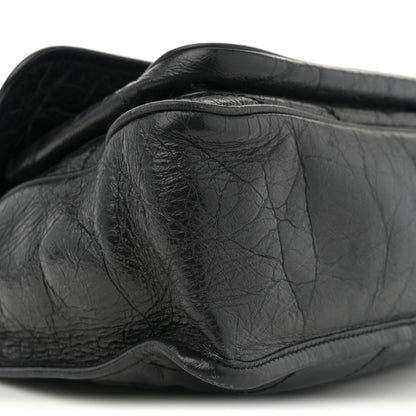 Saint Laurent Crinkled Calfskin Matelasse Monogram Large Niki Chain Satchel Black 9 of 12