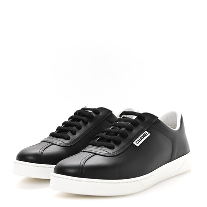 Chanel Calfskin CC Mens Uniform Sneakers 43 Black 4 of 8