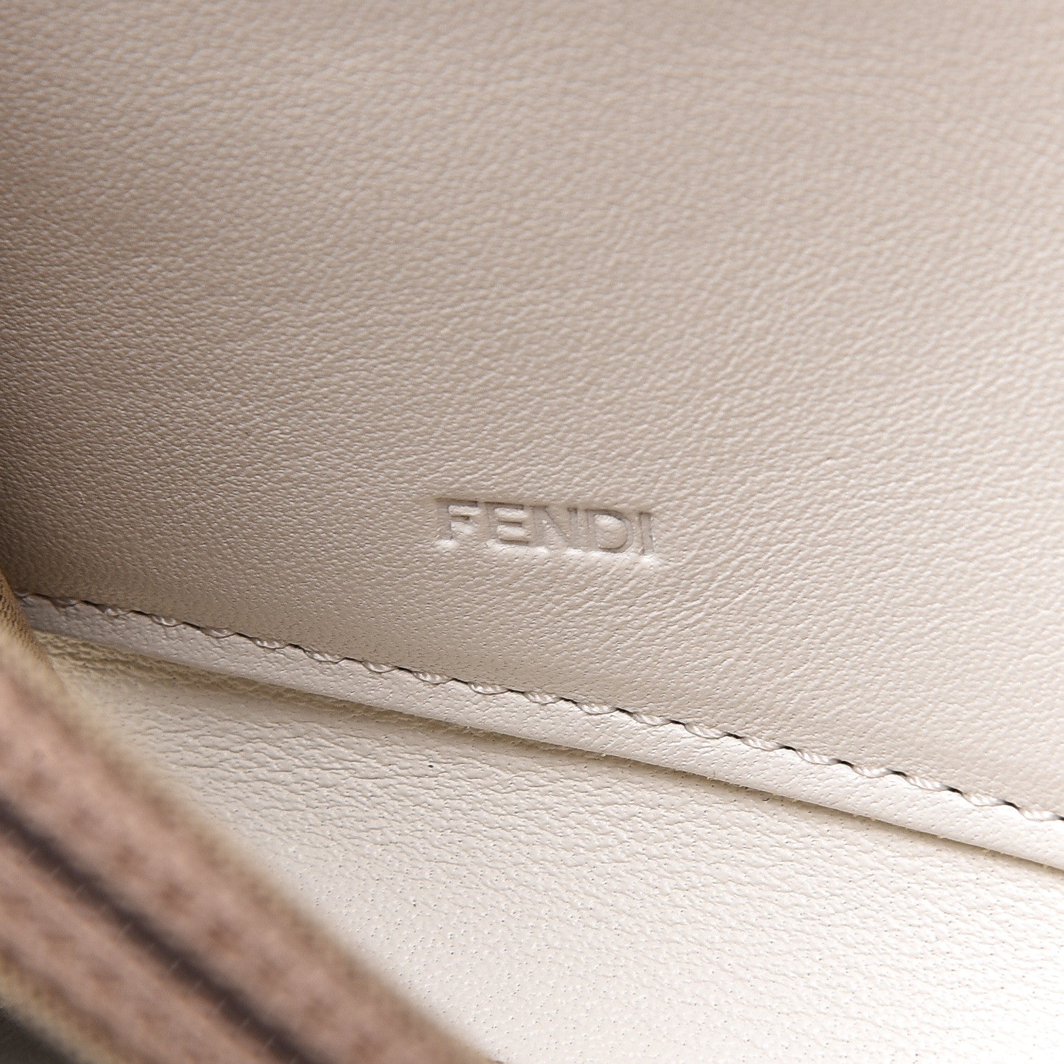 Fendi Zucchino Spalmati FF Multicolor Zip Around Wallet White Multicolor 6 of 8