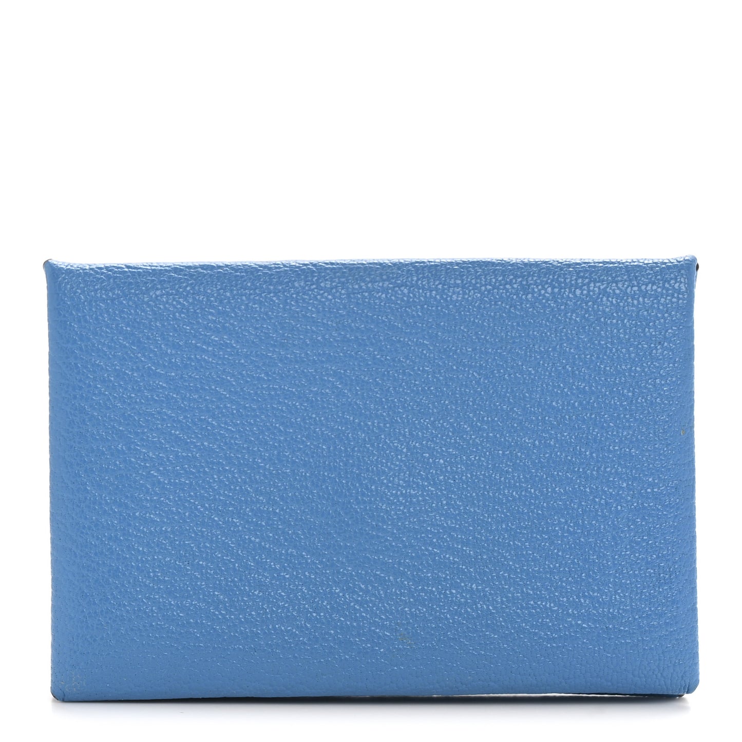 Chevre Mysore Verso Calvi Card Case Bleu Frida Cuivre