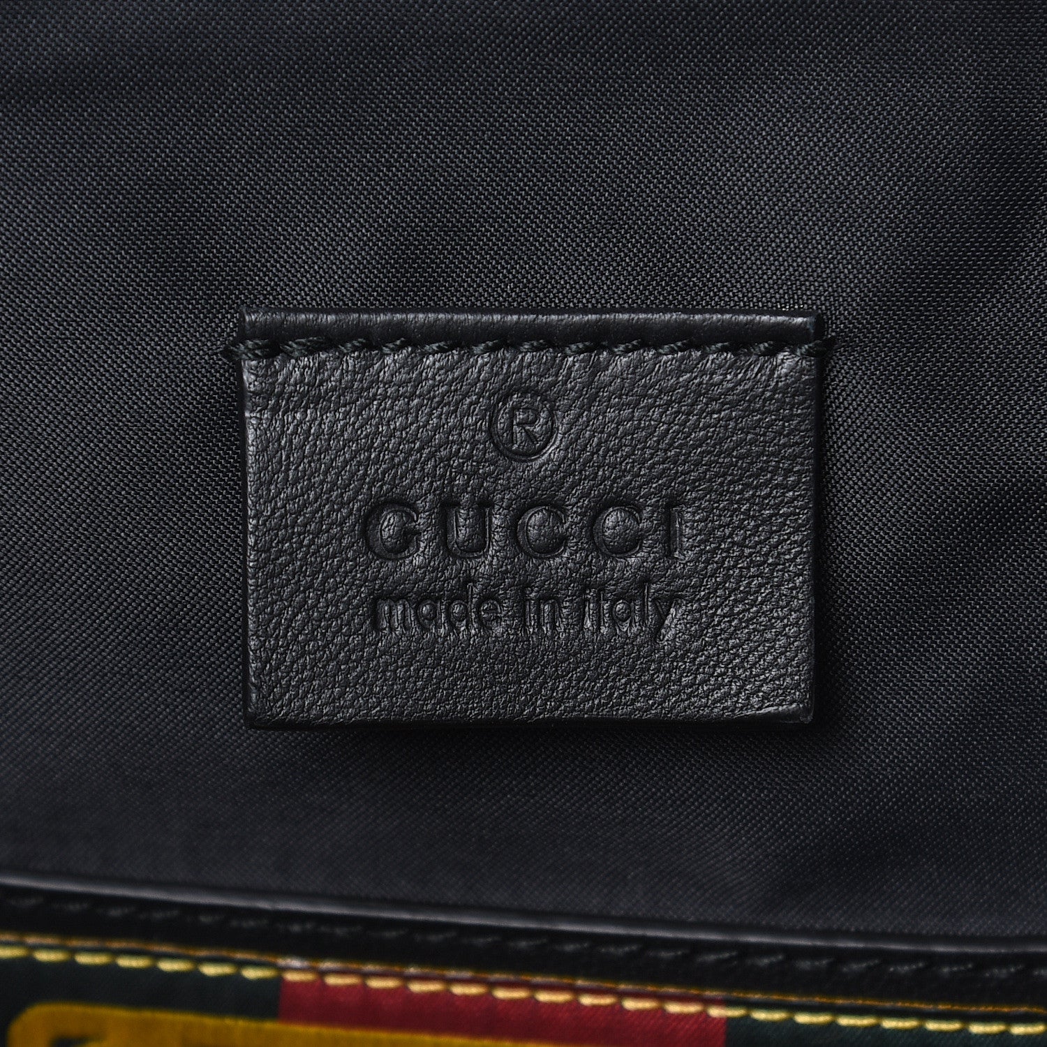 Gucci X DAPPER DAN Calfskin Laminated Ayers GG Micro Monogram Mens Belt Bag Black 8 of 13