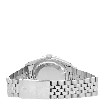 Rolex Stainless Steel 18K White Gold 36mm Oyster Perpetual Datejust Watch Silver 16234 3 of 4