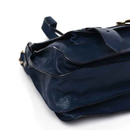 Proenza Schouler Lambskin Large PS1 Plus Zip Satchel Indigo 7 of 8