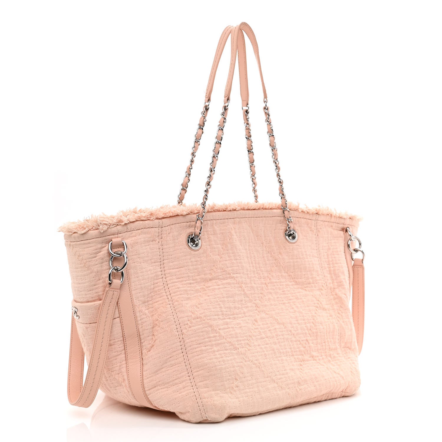 Chanel Canvas Small Double Face Tote Light Pink 3 of 12