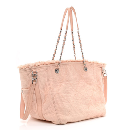 Chanel Canvas Small Double Face Tote Light Pink 3 of 12
