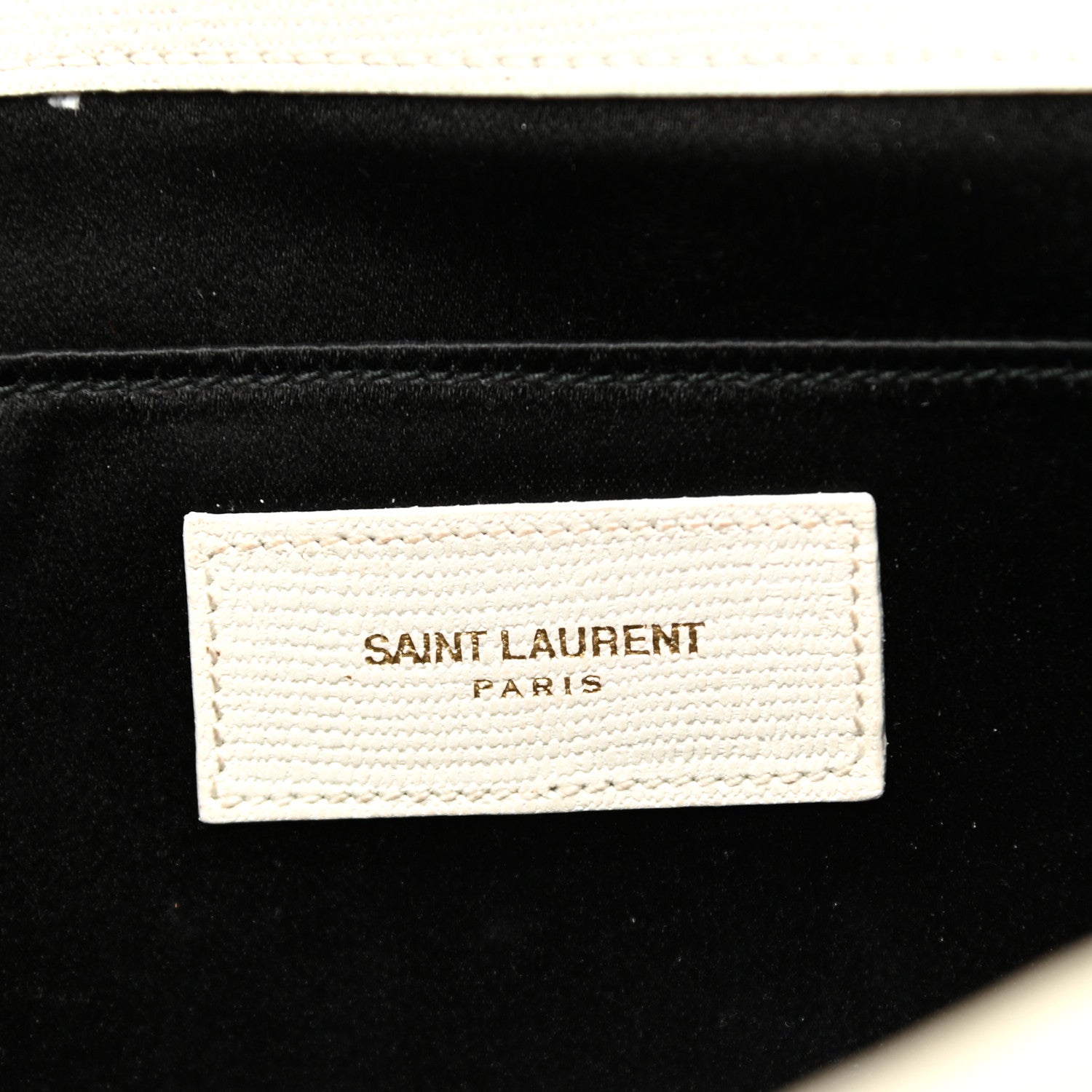 Saint Laurent Textured Calfskin Classic Y Ligne Clutch White 5 of 9