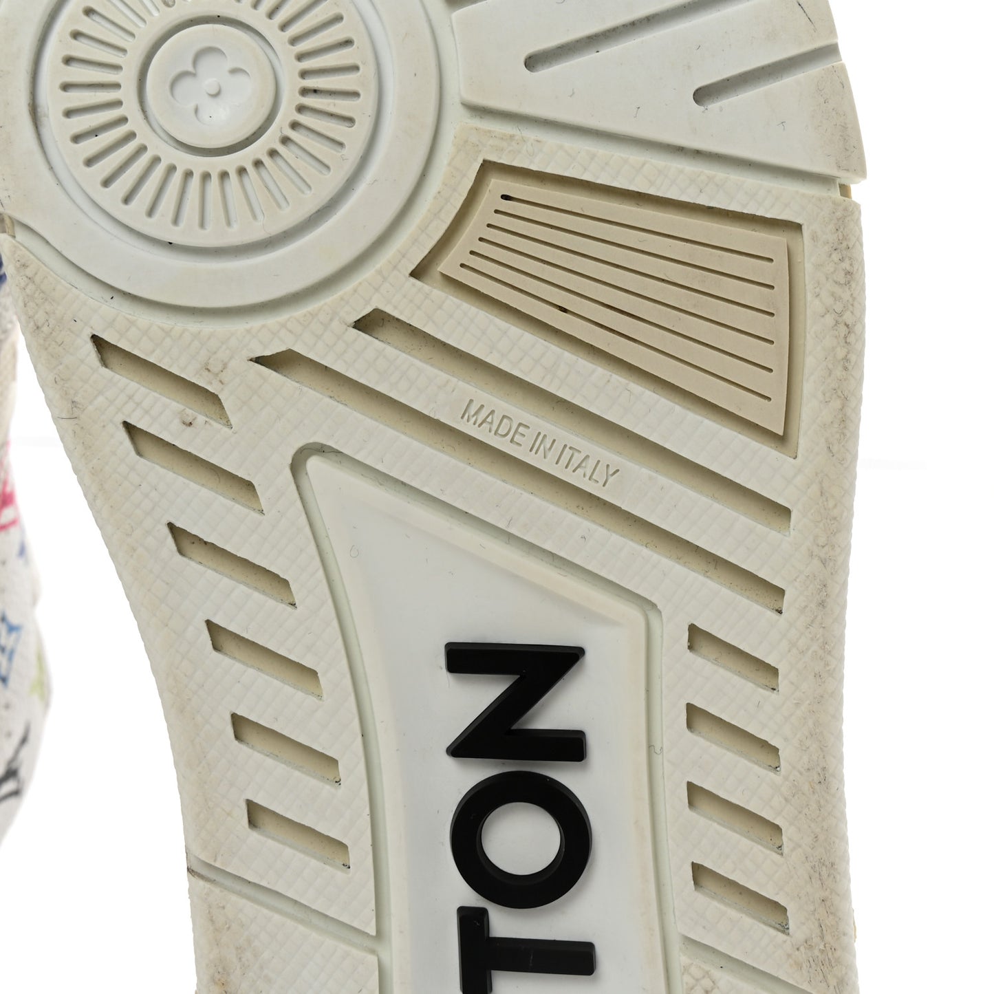 LV X TM Calfskin Monogram Multicolor Womens LV Trainer Sneakers 38 White