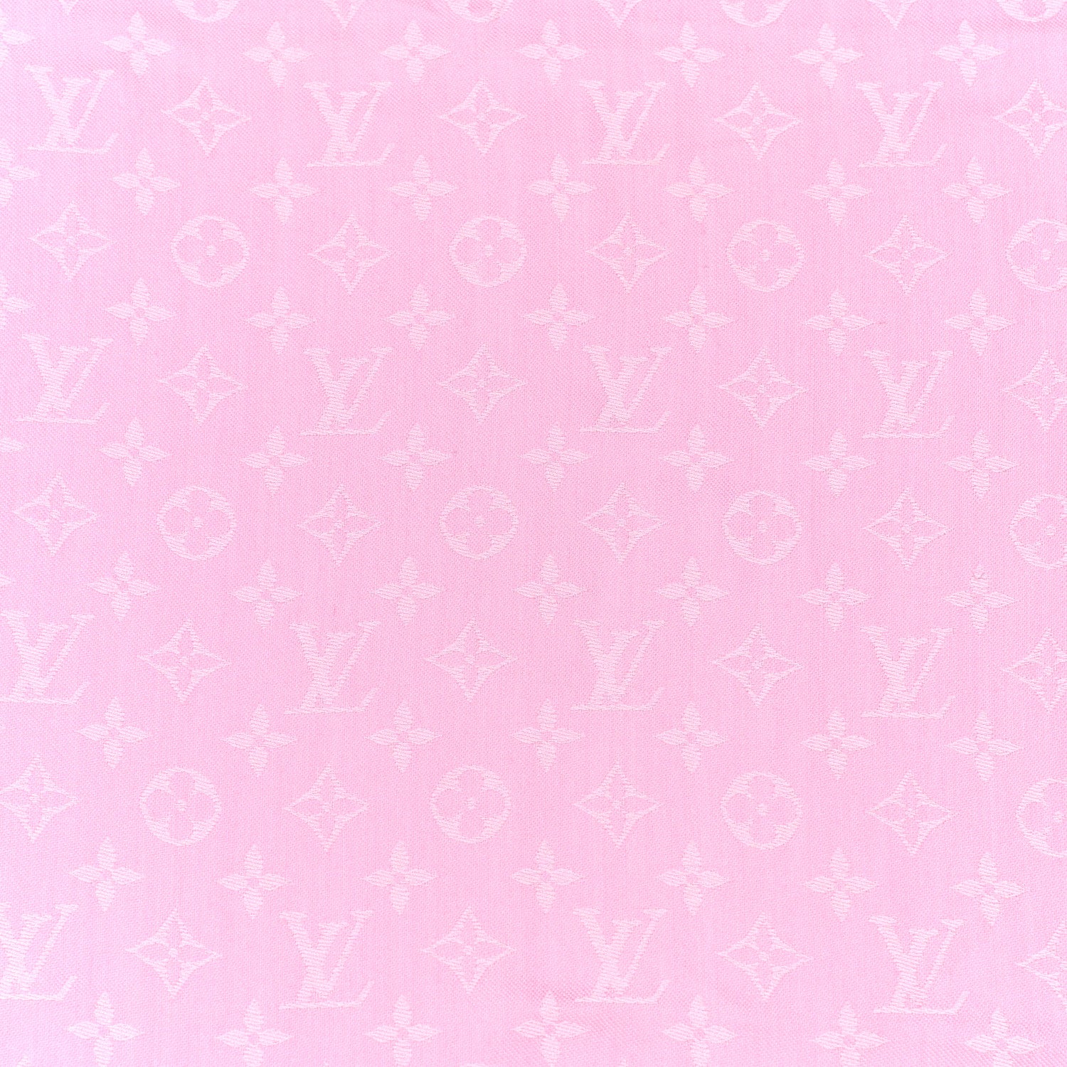 Louis Vuitton Silk Wool Monogram Shawl Rose Ballerine 3 of 5