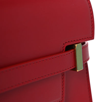 Saint Laurent Smooth Calfskin Manhattan Shoulder Bag Rouge Eros 12 of 14
