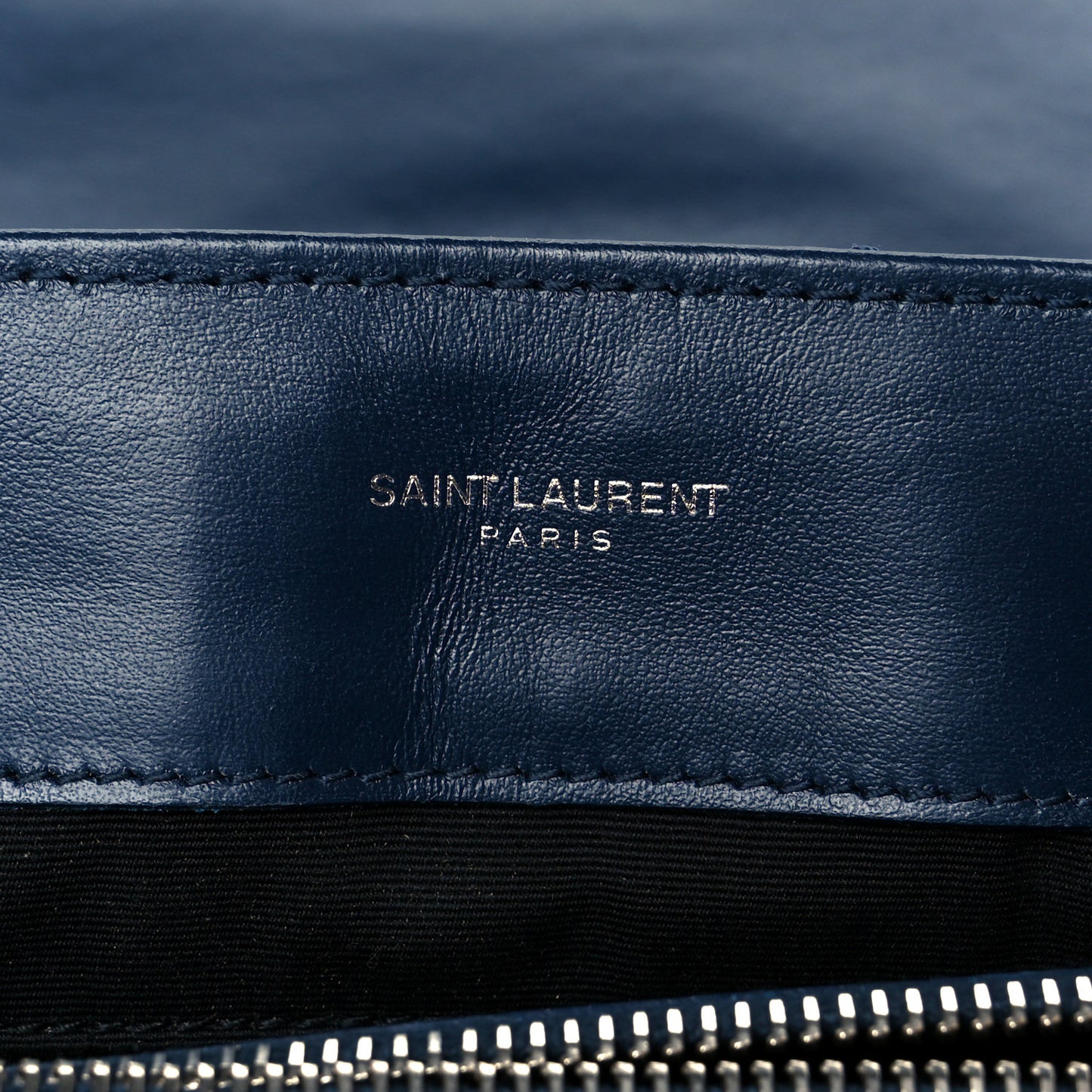 Calfskin Y Quilted Monogram Medium Loulou Chain Satchel Medium Blue