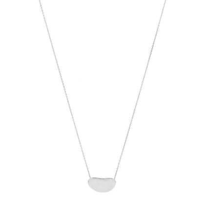 Tiffany Sterling Silver 19mm Elsa Peretti Bean Pendant Necklace 1 of 5