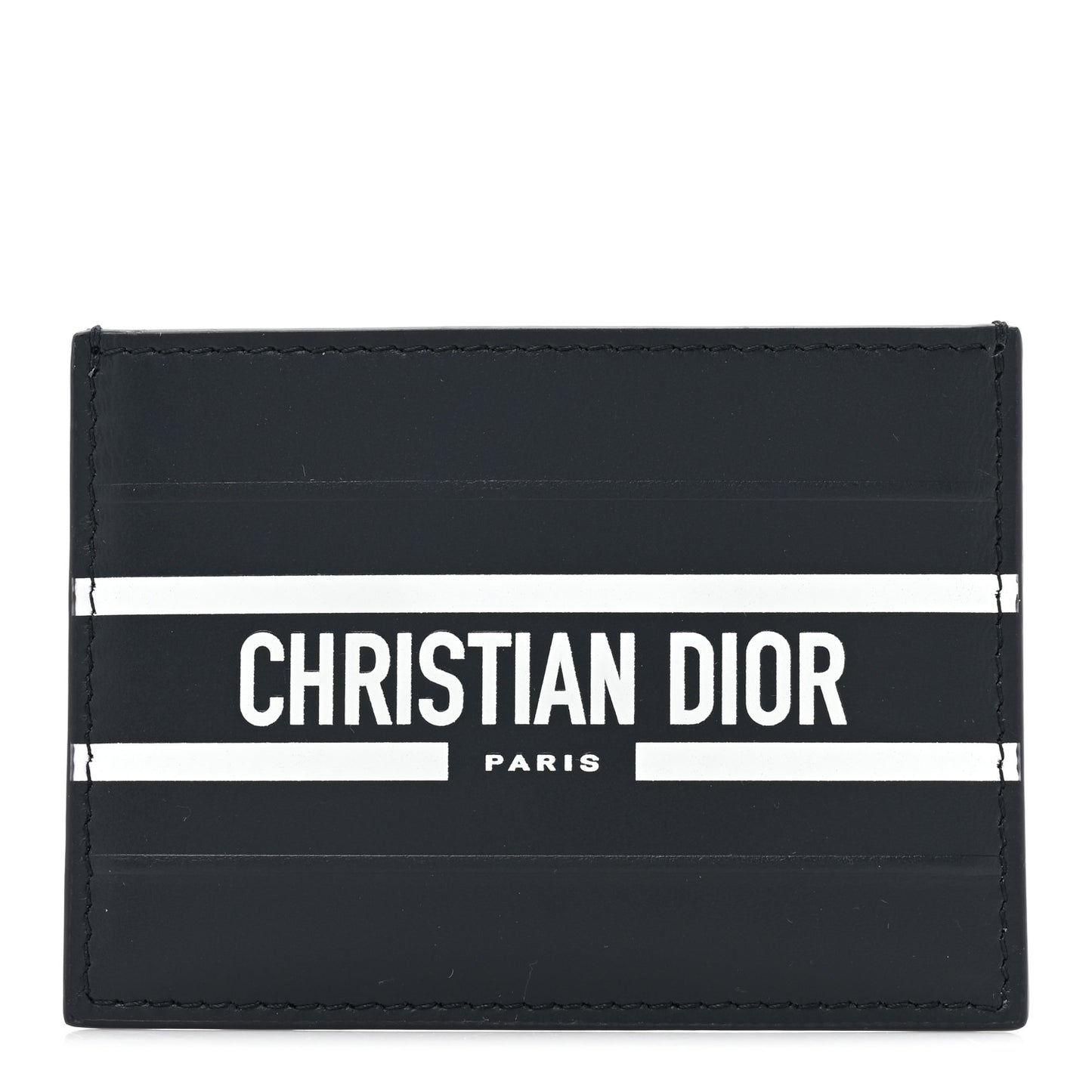 Calfskin Vibe Card Holder Blue White