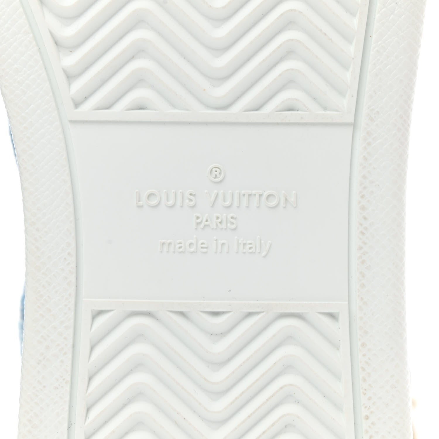 Louis Vuitton Calfskin Monogram Denim Rivoli High Top Sneakers 10 White 6 of 13