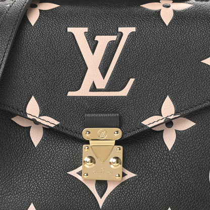 Louis Vuitton Empreinte Monogram Giant Pochette Metis Black Beige 8 of 11