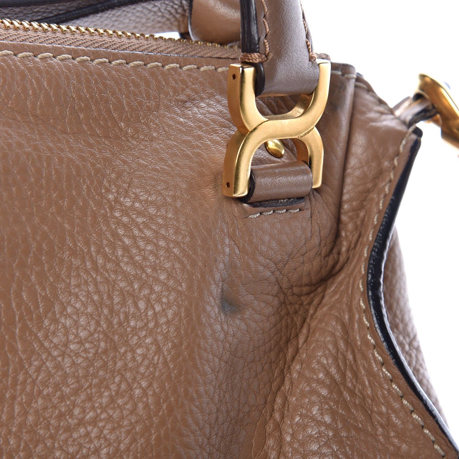 Chloe Calfskin Baby Marcie Satchel Nut 10 of 13