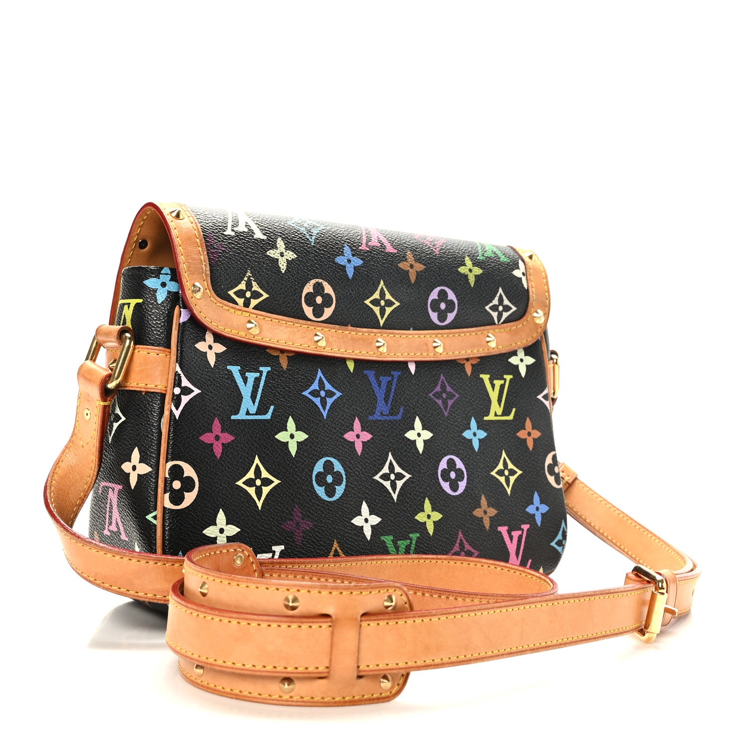 Louis Vuitton Monogram Multicolor Sologne Black 3 of 8