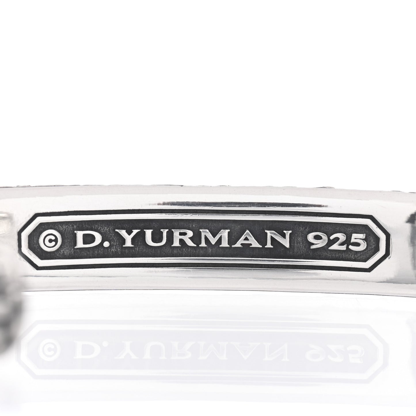 Sterling Silver 10mm Naturals Gator Cuff Bracelet