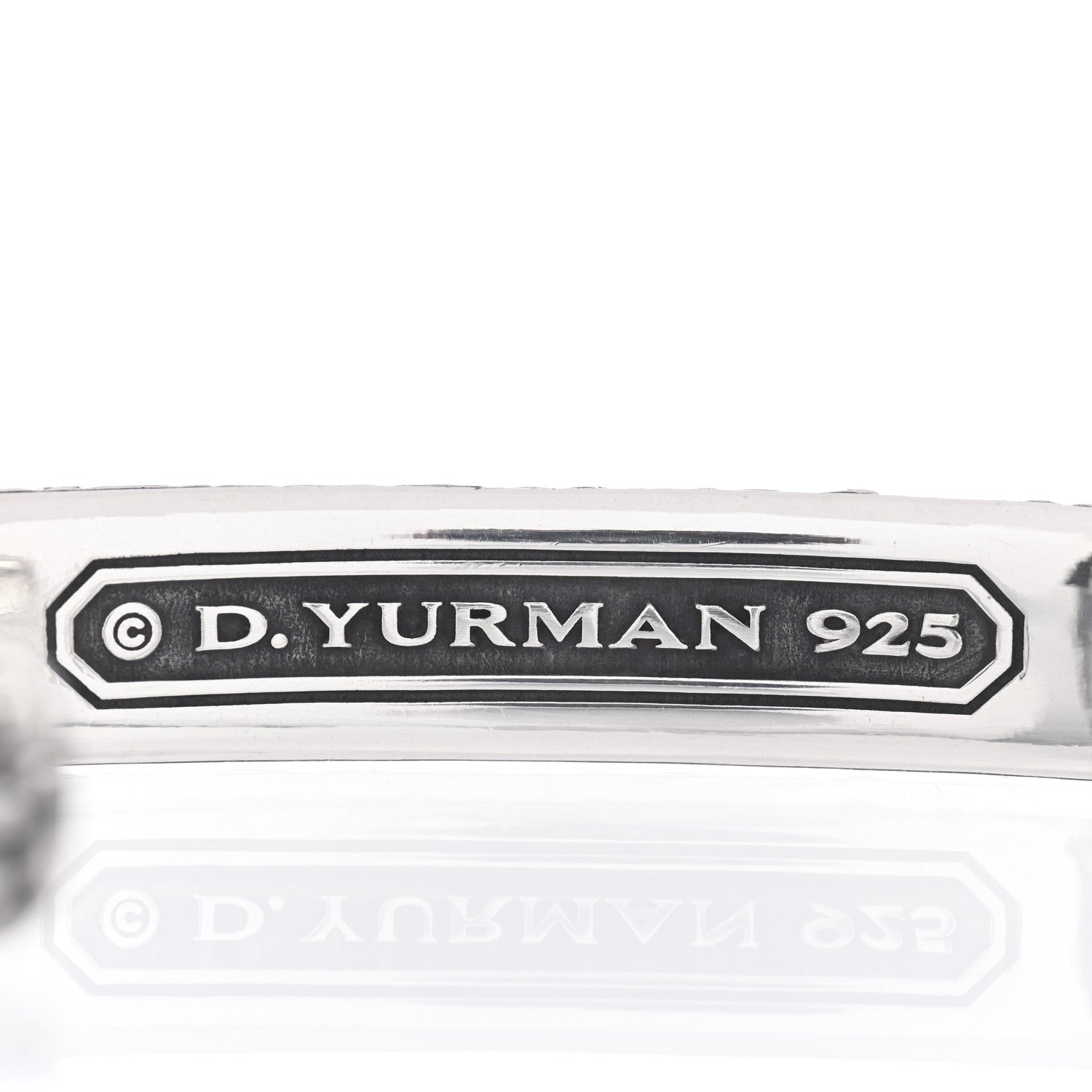 David Yurman Sterling Silver 10mm Naturals Gator Cuff Bracelet 4 of 4