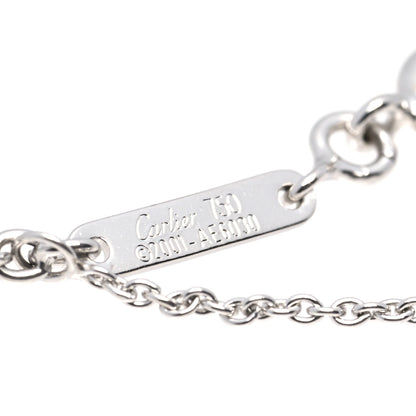 Cartier 18K White Gold Diamond Small Hearts and Symbols Pendant Necklace 6 of 7