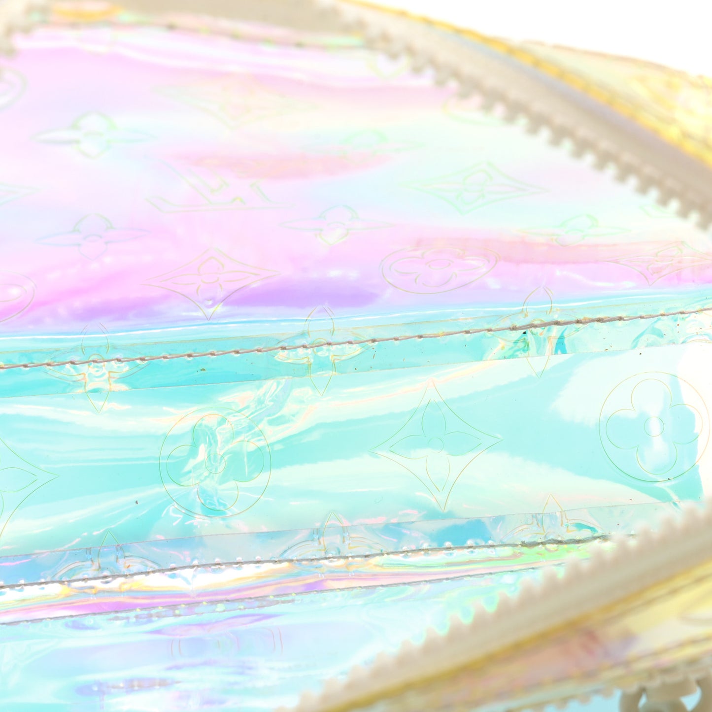 PVC Monogram Pochette Volga Iridescent Prism