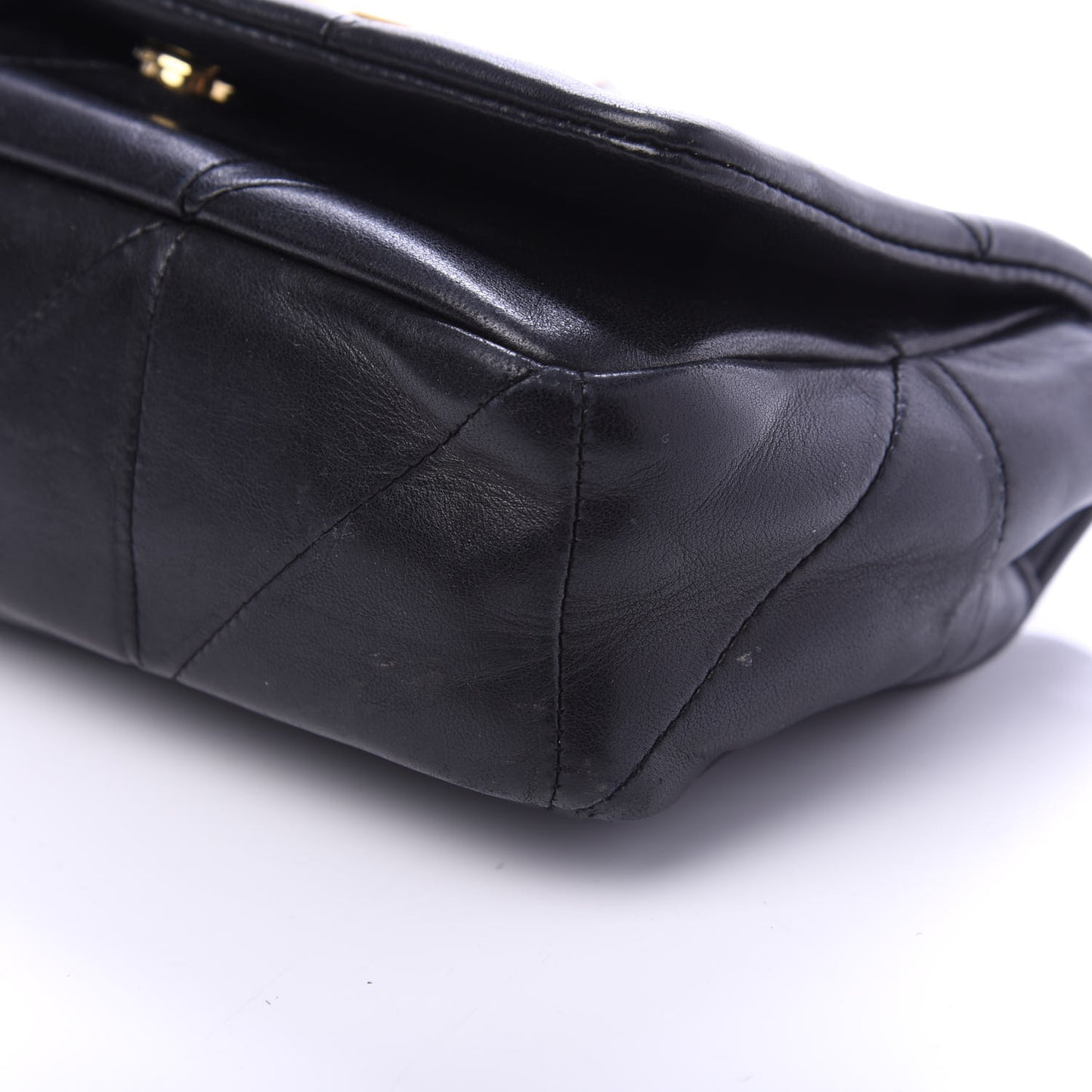 Lambskin Patchwork Monogram Small Jamie Black