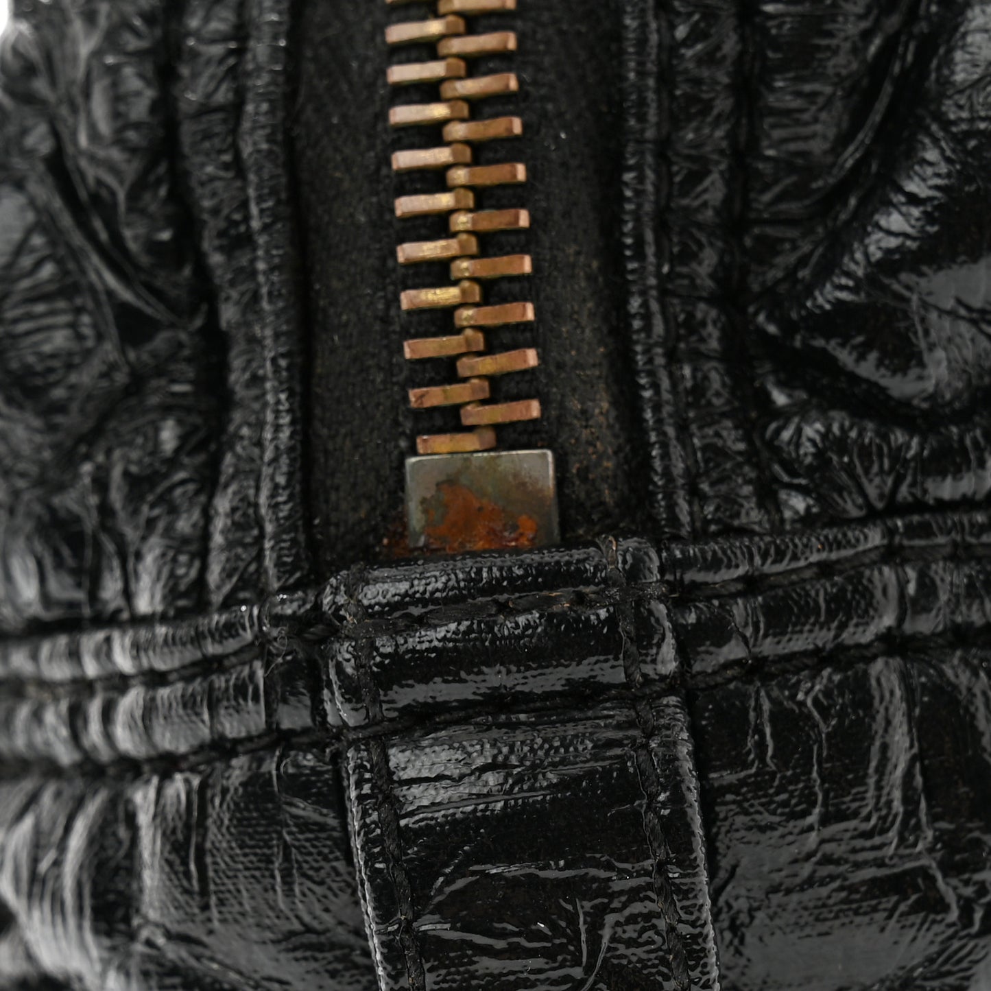Vernice Cosmetic Pouch Black