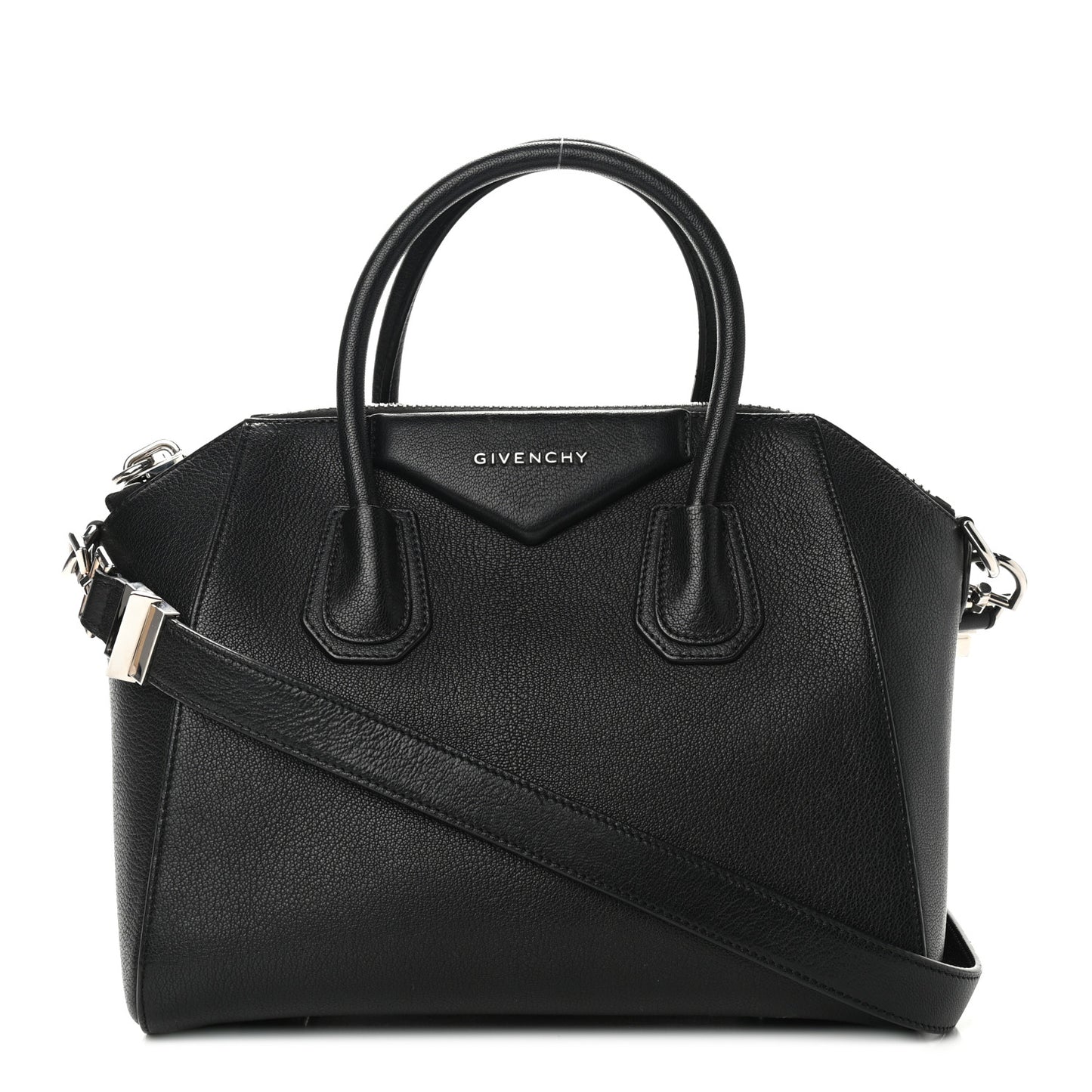 Sugar Goatskin Medium Antigona Black
