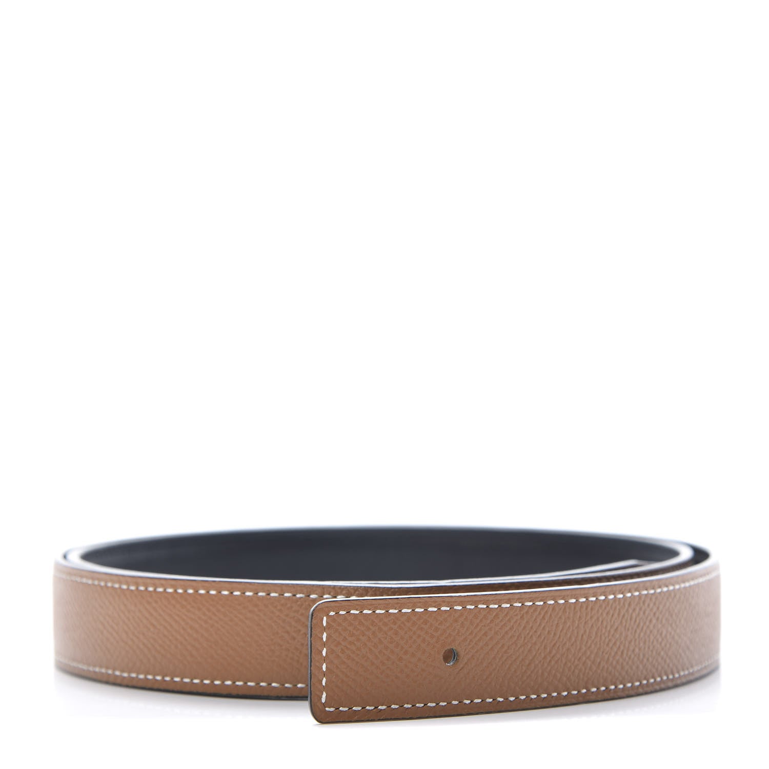 Hermes Swift Epsom 24mm Belt Strap 90 Black Gold 1 of 9