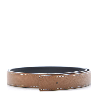Hermes Swift Epsom 24mm Belt Strap 90 Black Gold 1 of 9