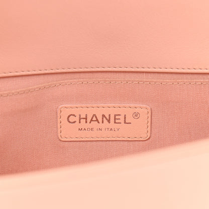 Chanel Lambskin Quilted Medium Boy Flap Light Pink 5 of 9