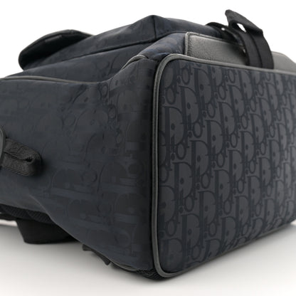 Christian Dior Grained Calfskin Nylon Oblique Explorer Backpack Black 9 of 14