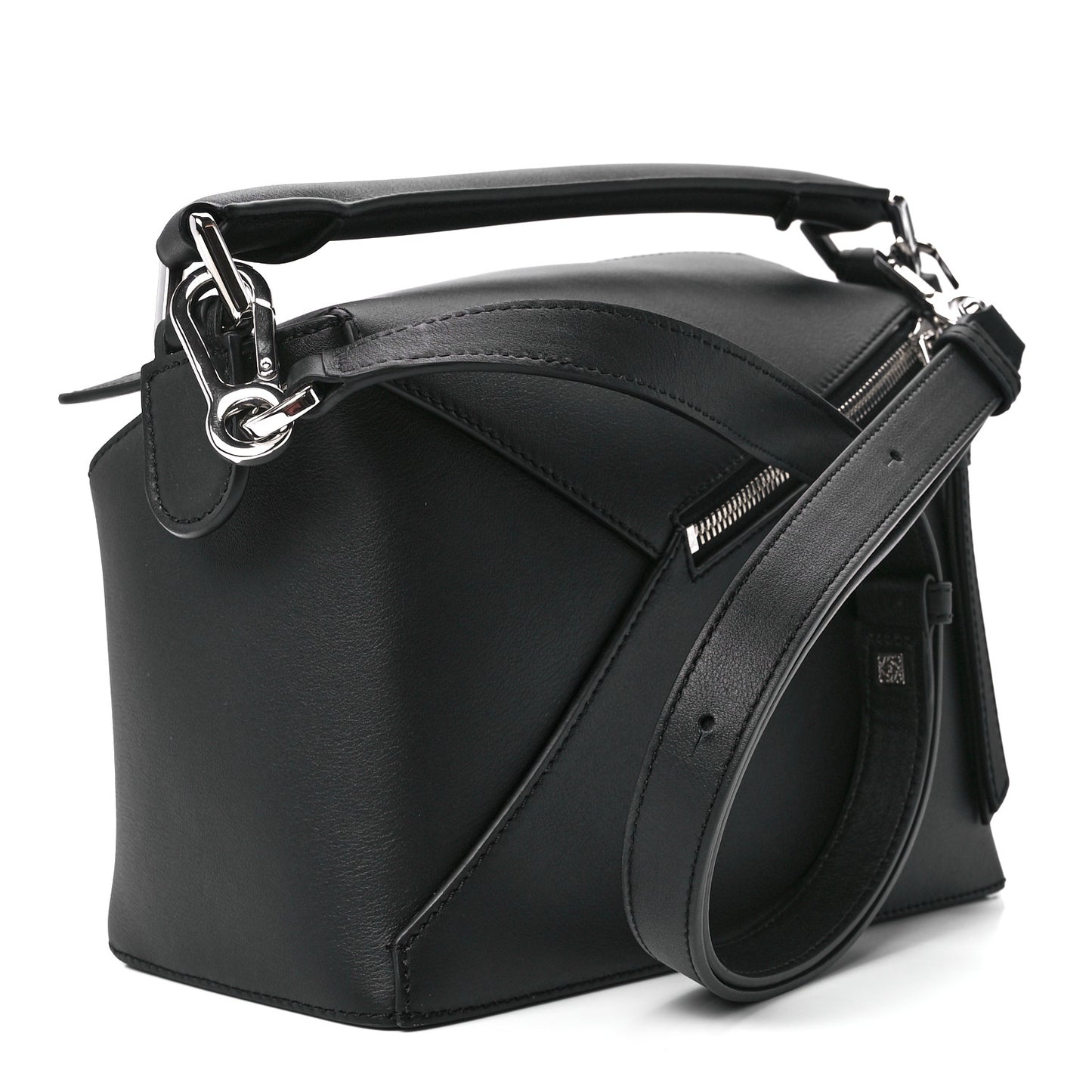 Calfskin Small Puzzle Bag Black