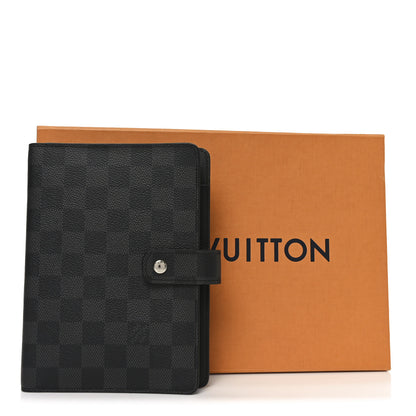 Louis Vuitton Damier Graphite Medium Ring Agenda Cover 6 of 7
