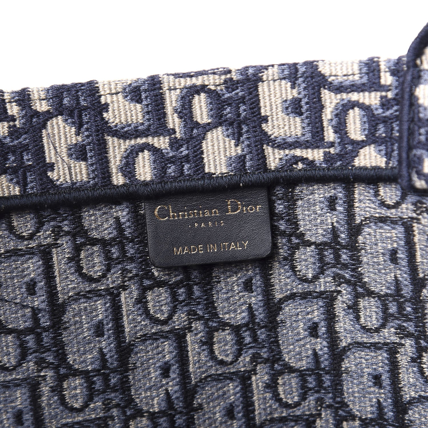 Christian Dior Oblique Book Tote Blue Multicolor 8 of 15