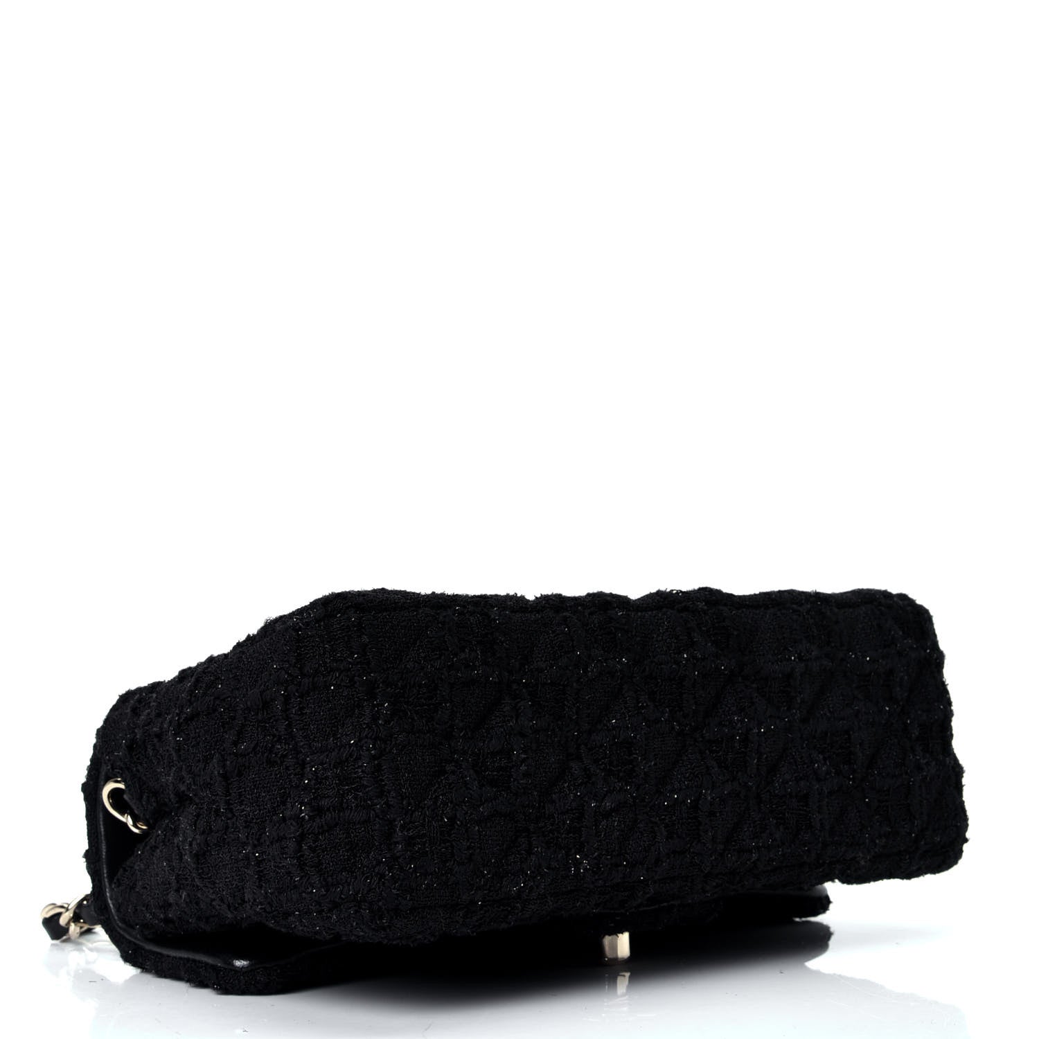 Chanel Tweed Quilted Mini Rectangular Flap Black 3 of 4