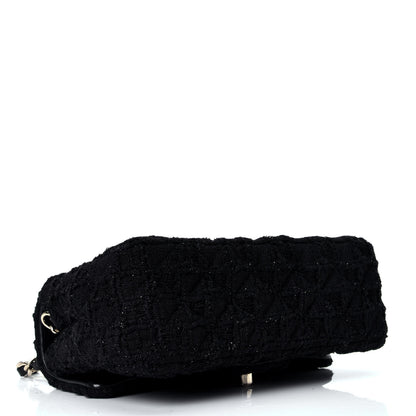 Chanel Tweed Quilted Mini Rectangular Flap Black 3 of 4