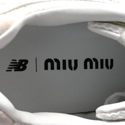 Miu Miu X NEW BALANCE Suede 530 SL Sneakers 35.5 White 8 of 10