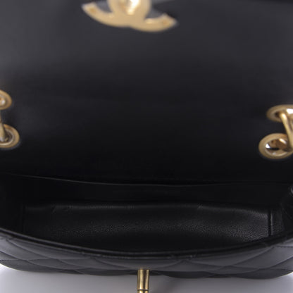 Chanel Shiny Lambskin Small Chain Is More Flap Black 5 of 9