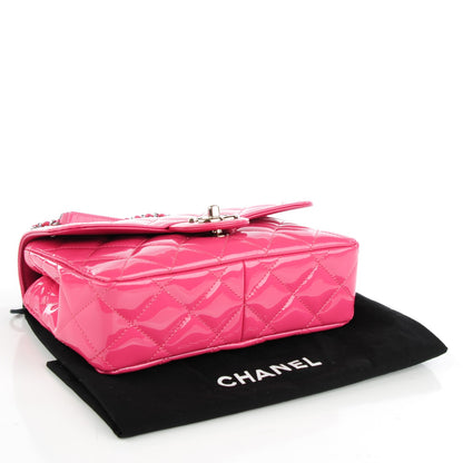 Chanel Patent Quilted Small Coco Shine Flap Pink 4 of 8
