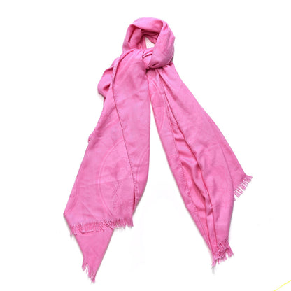 Hermes Cashmere Silk New Libris Stole Rose Bonbon 1 of 5