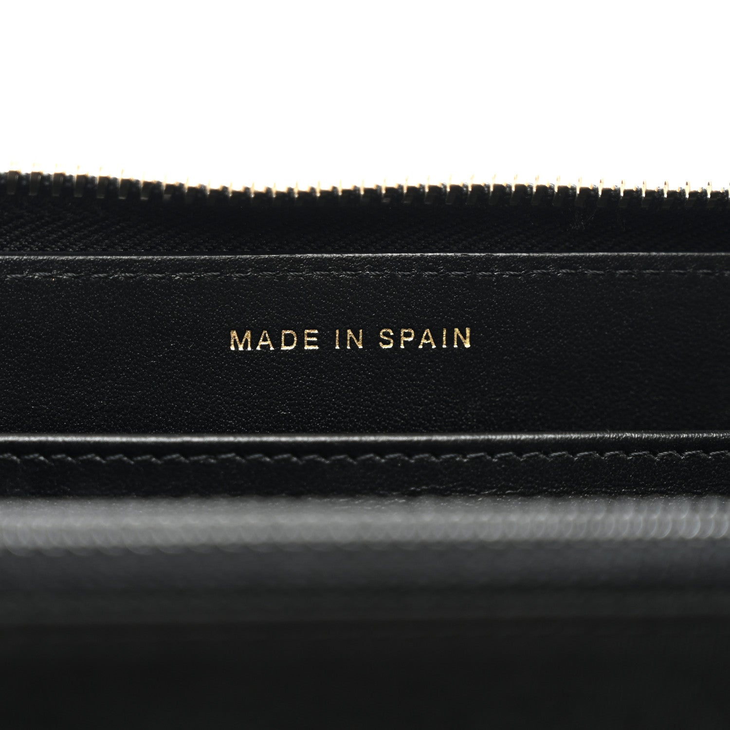 Chanel Caviar Quilted Filigree Zip Around Wallet Navy Black 7 of 9