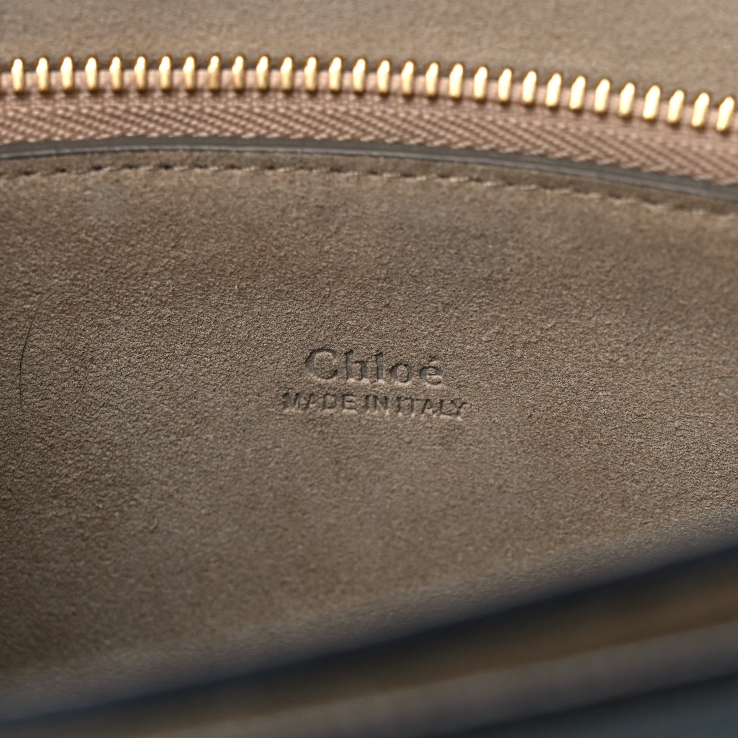 Chloe Suede Calfskin Medium Faye Shoulder Bag Cloudy Blue 6 of 9