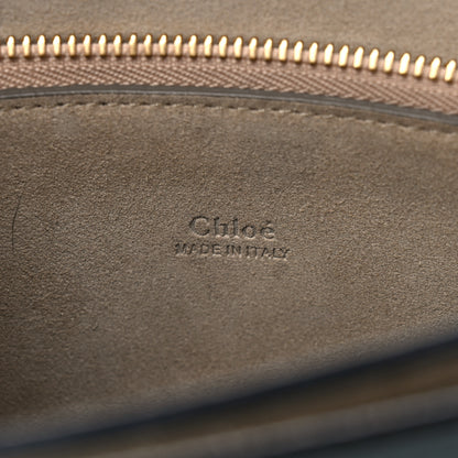 Chloe Suede Calfskin Medium Faye Shoulder Bag Cloudy Blue 6 of 9