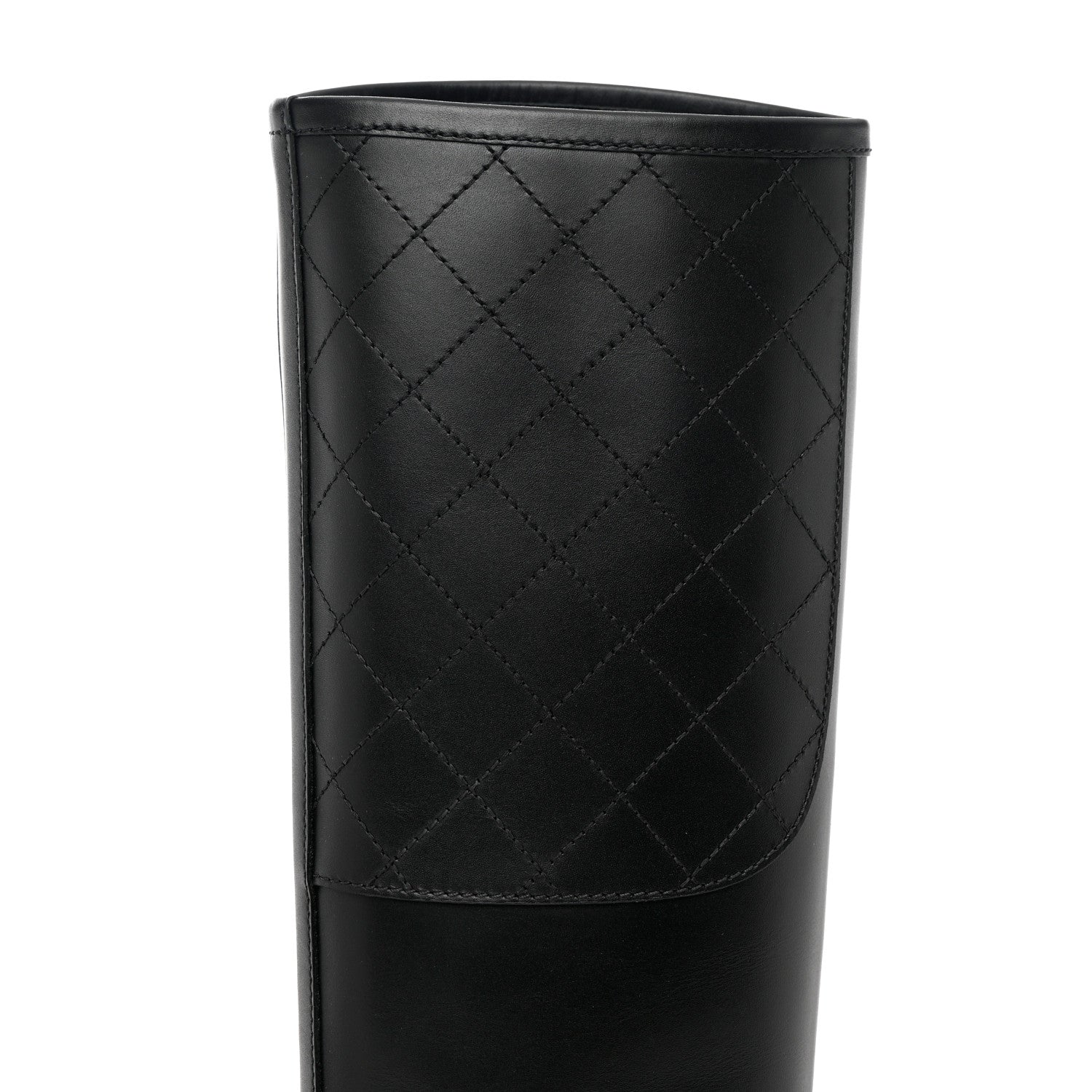 Chanel Calfskin CC High Boots 35 Black 8 of 9