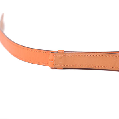 Hermes Swift Heure H Hour Watch PM Double Tour Strap Orange 5 of 5