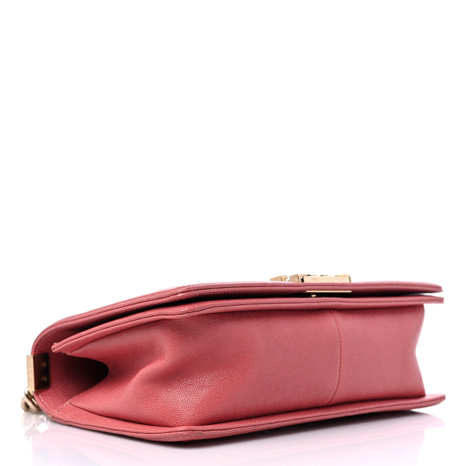 Chanel Caviar Chevron Quilted Medium Boy Flap Pink 4 of 11